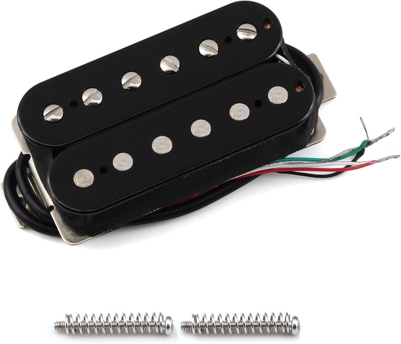 FLEOR Black Guitar Humbucker Pickups Alnico 5 Bridge Pickup 14-15k - Image 1